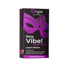 Gel ORGIE Sexy Vibe! Liquid Vibrator, stimulare clitoris si excitare, efect incalzire si furnicaturi, 15 ml