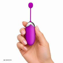 Ou vibrator PRETTYLOVE - Abner, control prin aplicație, 12 funcții de vibrație, 7.5 cm x 3.3 cm, mov