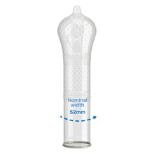 Prezervative PASANTE Ribs & Dots Intensity, texturate cu puncte și striații, diametru 52 mm, 3 bucăți