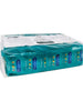 Prezervative PASANTE Tropical Flavours, colorate și cu arome de ananas, nucă de cocos și mango, din latex, diametru 52 mm, 144 buc
