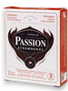 Prezervative PASSION Strawberry, din latex natural, lubrifiate și rezistente, diametru 52 mm, cu aromă de căpșuni, 3 buc