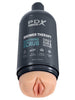 Masturbator PDX PLUS+ Discreet Stroker Soothing Scrub, în formă de gel de duș, simulare vaginală realistă, culoarea pielii
