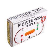 Capsule PERTINAX Plus 3 in 1, pentru erecții puternice și de durată, formulă naturală cu ginseng, 4 capsule