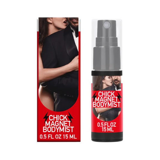 Spray cu feromoni pentru bărbați PHARMQUESTS Chick Magnet Bodymist, efect de atracție și seducție, fără parfum, 15 ml