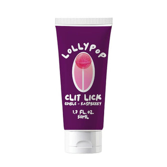 Gel comestibil PHARMQUESTS Lollypop Clit Lick Raspberry, pentru sex oral, aromă de zmeură, 50 ml