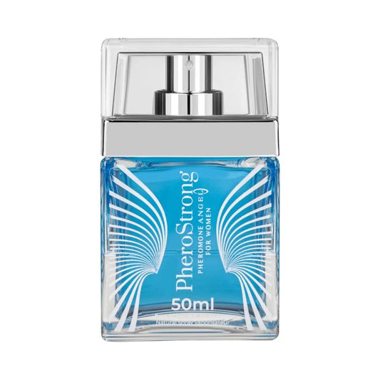 Parfum cu feromoni PHEROSTRONG Angel For Women, pentru femei, note de lămâie, cafea și trandafir, 50 ml