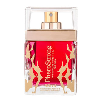 Parfum cu feromoni PHEROSTRONG Devil, pentru bărbați, cu note de piper negru, cacao și salvie, 50 ml