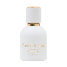 Parfum cu feromoni PHEROSTRONG Elixir, pentru femei, cu note de mosc alb, ambră și vanilie de Madagascar, alb, 50 ml