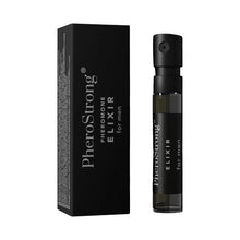 Mostră parfum cu feromoni PHEROSTRONG Elixir, pentru bărbați, cu note de lemn de santal, ylang-ylang și trandafir bulgar, 2 ml