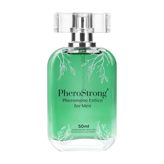 Parfum cu feromoni PHEROSTRONG Entice, pentru bărbați, cu note de bergamotă, floare de portocal și patchouli, 50 ml