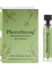 Mostră parfum cu feromoni PHEROSTRONG Entice, pentru femei, cu note de zambilă de apă, cedru și patchouli, 1 ml