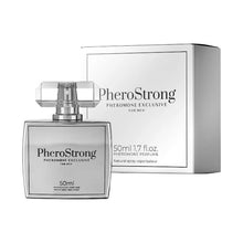 Parfum cu feromoni PHEROSTRONG Exclusive For Men, pentru bărbați, note de bergamotă, piper și lavandă, 50 ml