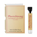 Mostră parfum cu feromoni PHEROSTRONG Exclusive For Women, pentru femei, note de coacăze negre, iris și praline, 1 ml