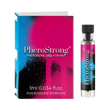 Mostră parfum cu feromoni PHEROSTRONG HQ, pentru femei, note de floare de portocal, iasomie și vanilie de Madagascar, 1 ml