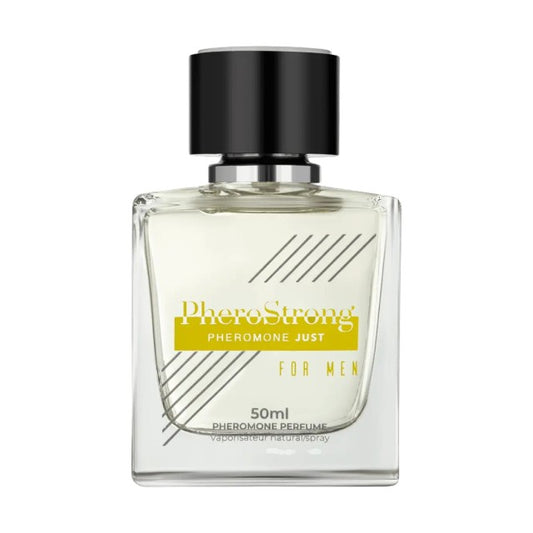 Parfum cu feromoni PHEROSTRONG Just For Men, pentru bărbați, note de portocală, rozmarin și mosc alb, 50 ml