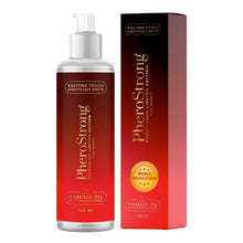 Ulei de masaj cu feromoni PHEROSTRONG Limited Edition For Women, pentru femei, note de frezie și vanilie, 100 ml (roșu)