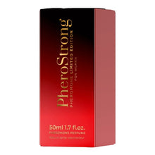 Parfum cu feromoni PHEROSTRONG Limited Edition, pentru femei, cu note de coacăze negre, frezie și vanilie, 50 ml