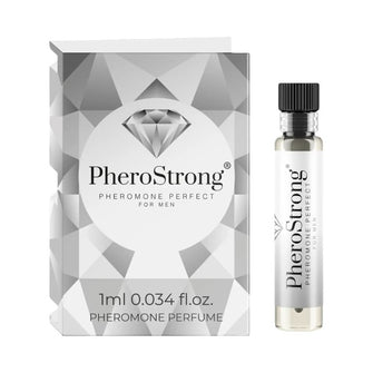 Mostră parfum cu feromoni PHEROSTRONG Perfect, pentru bărbați, note de piper roz, ananas și vanilie, 1 ml