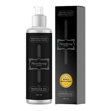 Ulei de masaj cu feromoni PHEROSTRONG For Men, pentru bărbați, note de grepfrut și iasomie, 100 ml (negru)