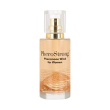 Parfum cu feromoni PHEROSTRONG Wind For Women, pentru femei, note de măr verde, mentă și trandafir bulgăresc, 50 ml