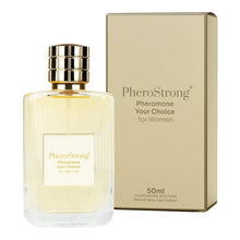 Parfum cu feromoni PHEROSTRONG Your Choice, pentru femei, cu note de mango, bergamotă și iasomie, 50 ml