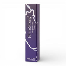 Parfum cu feromoni PHEROSTRONG Pheromone Flare Men, pentru bărbați, cu note de bergamotă, piper negru, lemn de santal, mov, 50 ml