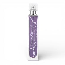 Parfum cu feromoni PHEROSTRONG Pheromone Flare Men, pentru bărbați, cu note de bergamotă, piper negru, lemn de santal, mov, 50 ml