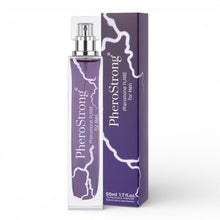 Parfum cu feromoni PHEROSTRONG Pheromone Flare Men, pentru bărbați, cu note de bergamotă, piper negru, lemn de santal, mov, 50 ml