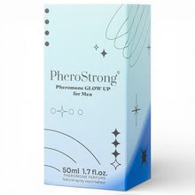 Parfum cu feromoni PHEROSTRONG Pheromone Glow Up Men, pentru bărbați, cu note de bergamotă, floare de portocal, mosc, 50 ml