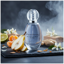 Parfum cu feromoni PHEROSTRONG Pheromone Glow Up Men, pentru bărbați, cu note de bergamotă, floare de portocal, mosc, 50 ml