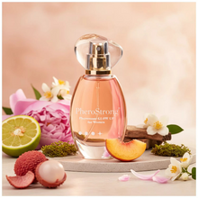 Parfum cu feromoni PHEROSTRONG Pheromone Glow up Women, pentru femei, cu note de piersică, bujor, floare de portocal, mosc, 50 ml