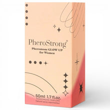 Parfum cu feromoni PHEROSTRONG Pheromone Glow up Women, pentru femei, cu note de piersică, bujor, floare de portocal, mosc, 50 ml