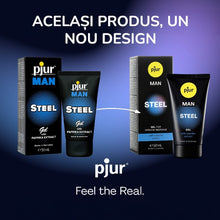 Gel PJUR Man Steel, pentru masaj erotic și stimularea erecției, cu extract de paprika, 50 ml