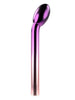 Vibrator pentru punctul G PLAYBOY Afternoon Delight, 7 funcții de vibrație, rezistent la apă, lungime 21 cm, mov și roz cromat