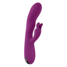 Vibrator rabbit PLAYBOY Busy Bunny, cu funcție de tapping, 10 viteze, rezistent la apă, din silicon, culoare mov