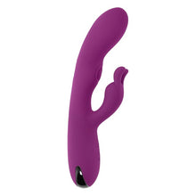 Vibrator rabbit PLAYBOY Busy Bunny, cu funcție de tapping, 10 viteze, rezistent la apă, din silicon, culoare mov