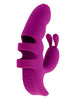 Vibrator rabbit pentru deget PLAYBOY Lend A Hand, pentru stimulare clitoris și punctul G, 7 funcții de vibrații, mov