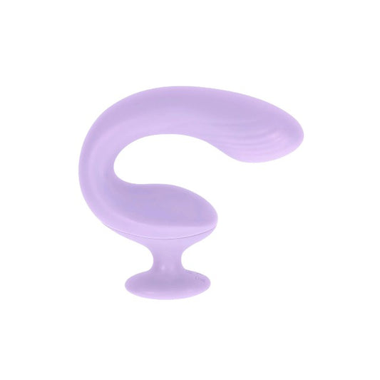 Vibrator dublu PLAYBOY Rev Me Up, cu mâner ergonomic, pentru stimulare clitoris și punctul G, 8 funcții de vibrație, mov