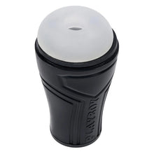 Masturbator PLAYBOY The Urge Small, din TPE texturat pentru stimulare intensă, rezistent la apă, lungime 17 cm, negru