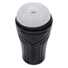 Masturbator PLAYBOY The Urge Small, din TPE texturat pentru stimulare intensă, rezistent la apă, lungime 17 cm, negru