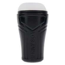 Masturbator PLAYBOY The Urge Small, din TPE texturat pentru stimulare intensă, rezistent la apă, lungime 17 cm, negru