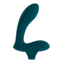 Vibrator dublu pentru deget PLAYBOY Wrapped Around Your Finger, 9 funcții de vibrație, rezistent la apă, verde