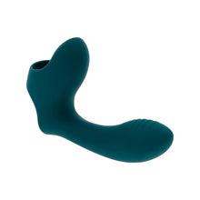 Vibrator dublu pentru deget PLAYBOY Wrapped Around Your Finger, 9 funcții de vibrație, rezistent la apă, verde