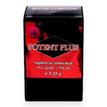 Capsule POTENT PLUS, susțin erecțiile puternice și de durată, cu extract de Ginseng siberian, 15 buc