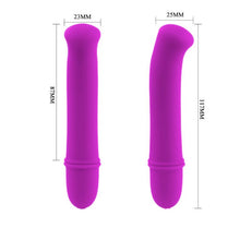 Vibrator mini PRETTY LOVE Antony, pentru stimularea clitorisului, cu 10 funcții de vibrație, din silicon, culoare roz, 12.5 cm