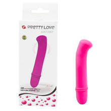 Vibrator mini PRETTY LOVE Antony, pentru stimularea clitorisului, cu 10 funcții de vibrație, din silicon, culoare roz, 12.5 cm