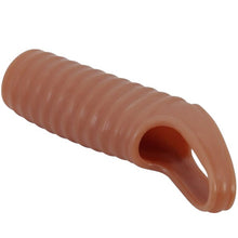 Manșon pentru penis PRETTY LOVE Hartman, cu inel pentru testicule, pentru îngroșare, stimulare și erecție, culoarea pielii