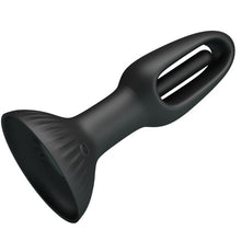 Vibrator anal PRETTY LOVE Hubert, cu 7 funcții de mișcări ritmice, din silicon, rezistent la apă, diametru 4 cm, negru