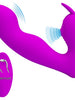 Vibrator dublu PRETTY LOVE Josephine, cu pulsații, pentru clitoris și punctul G, control prin telecomandă, 12 funcții de vibrație, mov
