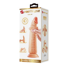 Dildo realist PRETTY LOVE Kable, cu material flexibil care imită pielea, bază cu ventuză, 21 cm, culoarea pielii